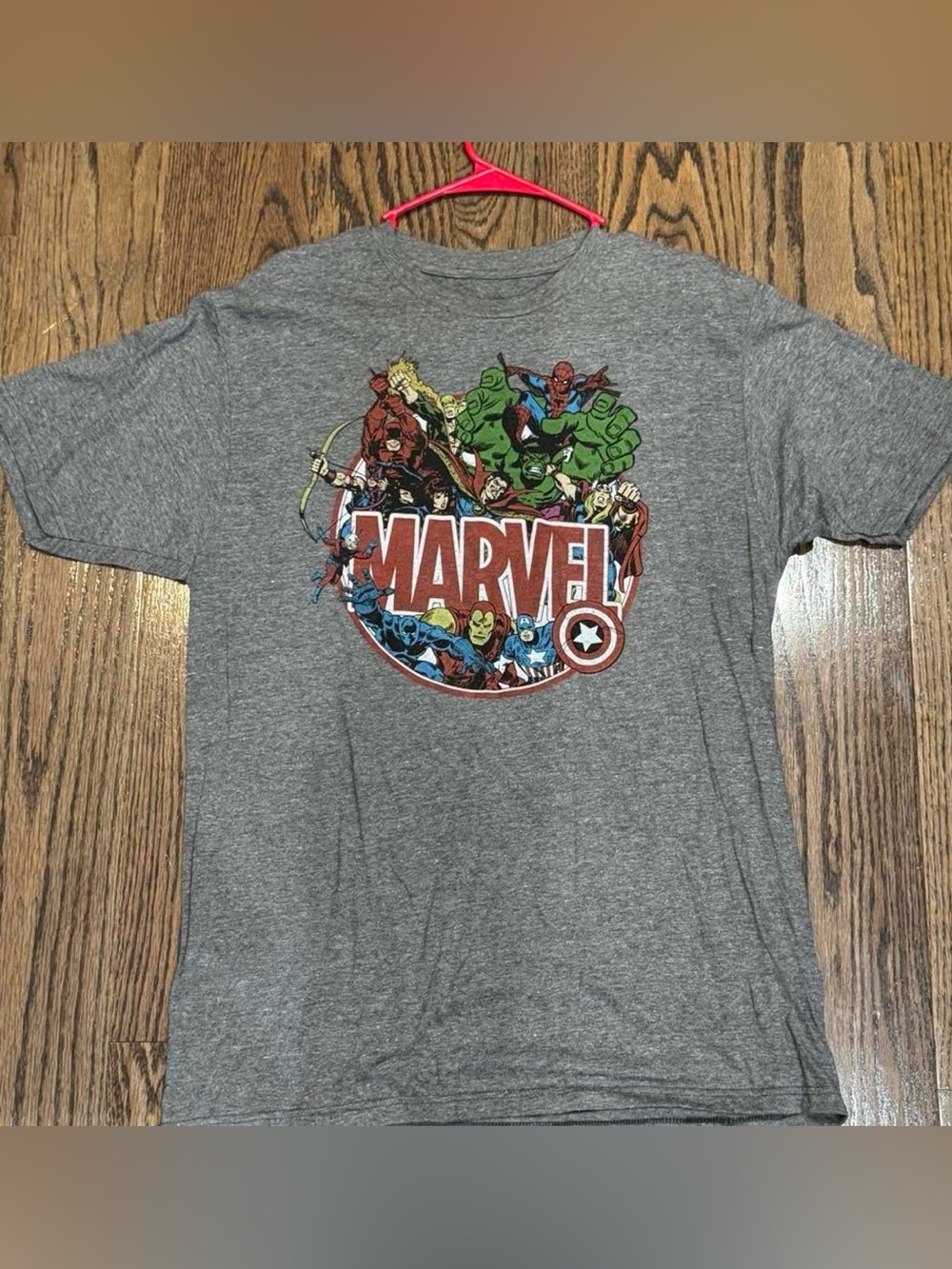 Marvel grey cotton t-shirt with cool design. BRAND NEW Size: L #marvel #superher